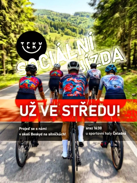 Náhradní termín vyjížďky se blíží 😋
24. 6. V 16:30 se vidíme na Čeladné a projedeme v okolí Beskyd? 🤩🚲
#socialride #te